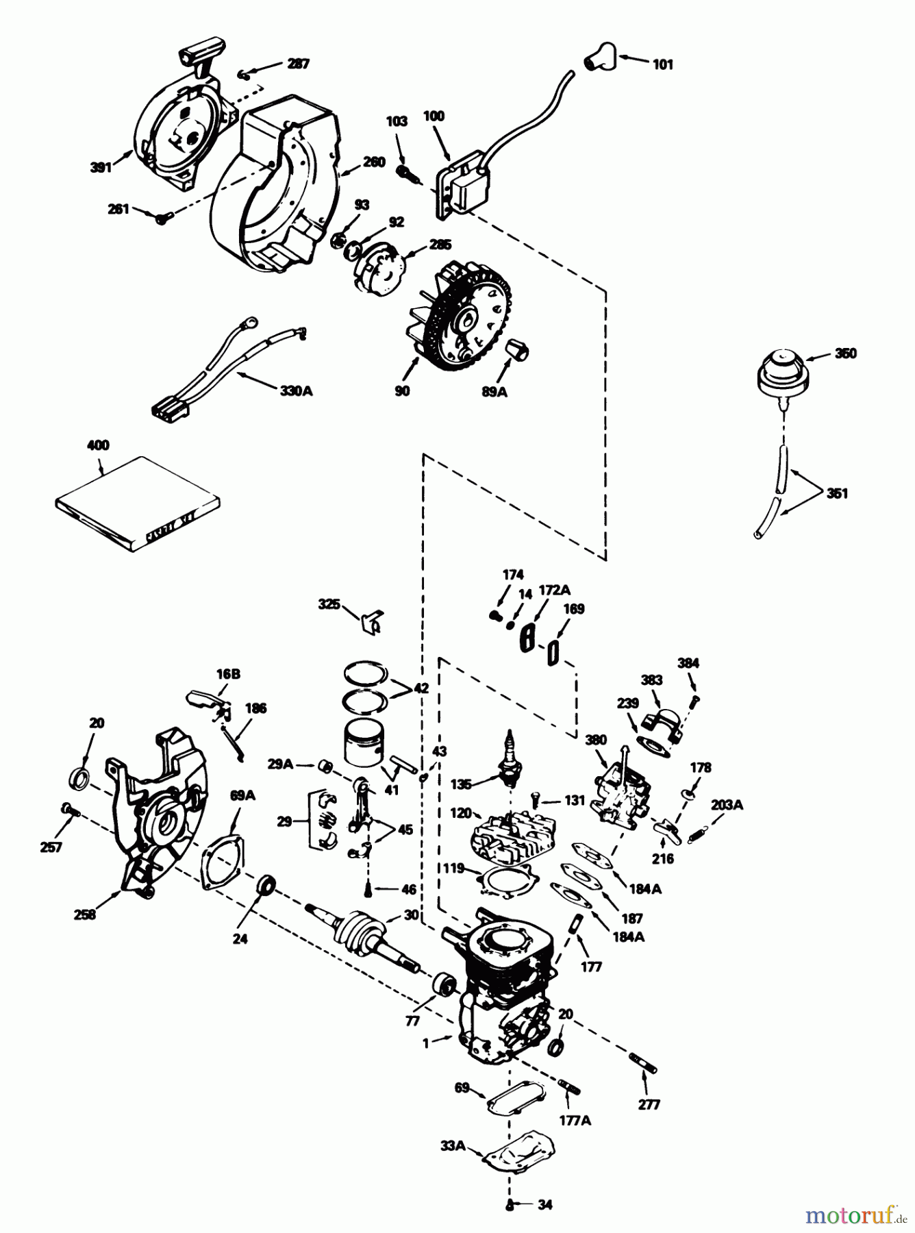 Toro Neu Snow Blowers/Snow Throwers Seite 1 38162 (S-620) - Toro S-620 Snowthrower, 1991 (1000001-1999999) ENGINE TECUMSEH MODEL NO. AH-600 TYPE 1623-P