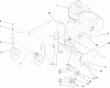 Toro 62925 - 206cc OHV Vacuum Blower, 2005 (250000001-250999999) Ersatzteile ENGINE AND FRONT WHEEL ASSEMBLY