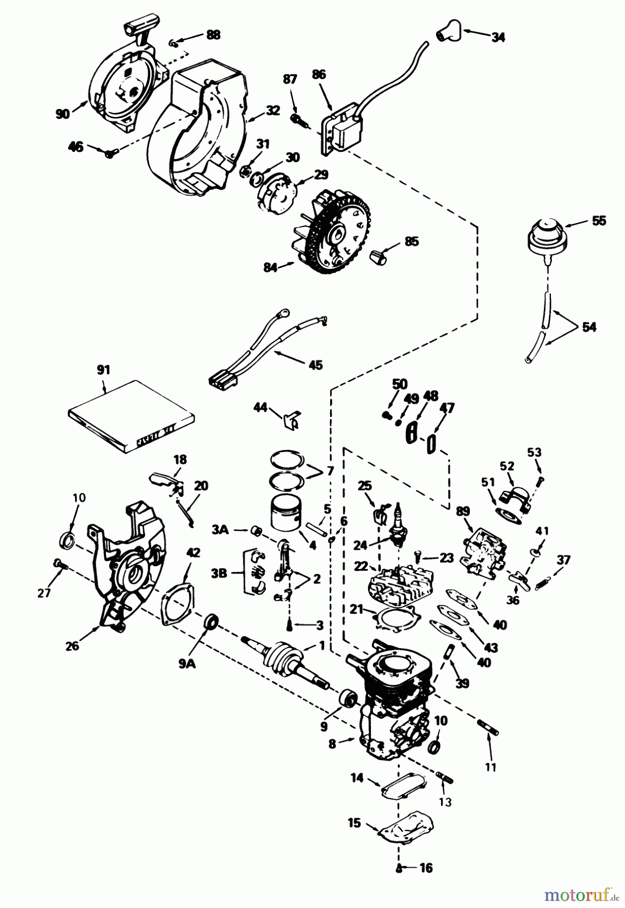 Toro Neu Snow Blowers/Snow Throwers Seite 1 38165 (S-620) - Toro S-620 Snowthrower, 1990 (0000001-0999999) ENGINE TECUMSEH MODEL NO. AH-600 TYPE 1622-N