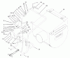 Toro 62925 - 206cc OHV Vacuum Blower, 2005 (250000001-250999999) Ersatzteile HANDLE AND VACUUM BAG ASSEMBLY