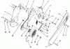 Toro 38170 - CCR Powerlite Snowthrower, 1991 (1000001-1999999) Ersatzteile PULLEY & BELT COVER ASSEMBLY