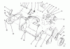 Toro 38175 - CCR Powerlite Snowthrower, 1992 (2000001-2999999) Ersatzteile ENGINE & WHEEL ASSEMBLY