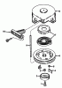 Toro 38175 - CCR Powerlite Snowthrower, 1992 (2000001-2999999) Ersatzteile RECOIL STARTER NO. 590537