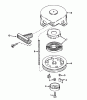 Toro 38175 - CCR Powerlite Snowthrower, 1993 (3900001-3999999) Ersatzteile RECOIL STARTER NO. 590537