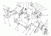 Toro 38175 - CCR Powerlite Snowthrower, 1994 (4900001-4999999) Ersatzteile ENGINE & WHEEL ASSEMBLY MODEL 38170 (ALL) & MODEL 38175-SERIAL # 4906610 & UP