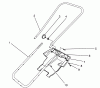Toro 38175 - CCR Powerlite Snowthrower, 1994 (4900001-4999999) Ersatzteile HANDLE ASSEMBLY