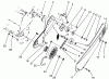 Toro 38175 - CCR Powerlite Snowthrower, 1994 (4900001-4999999) Ersatzteile PULLEY & BELT COVER ASSEMBLY