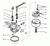 Toro 38175 - CCR Powerlite Snowthrower, 1996 (6900001-6999999) Ersatzteile CARBURETOR NO. 632641