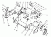 Toro 38175 - CCR Powerlite Snowthrower, 1996 (6900001-6999999) Ersatzteile ENGINE & WHEEL ASSEMBLY