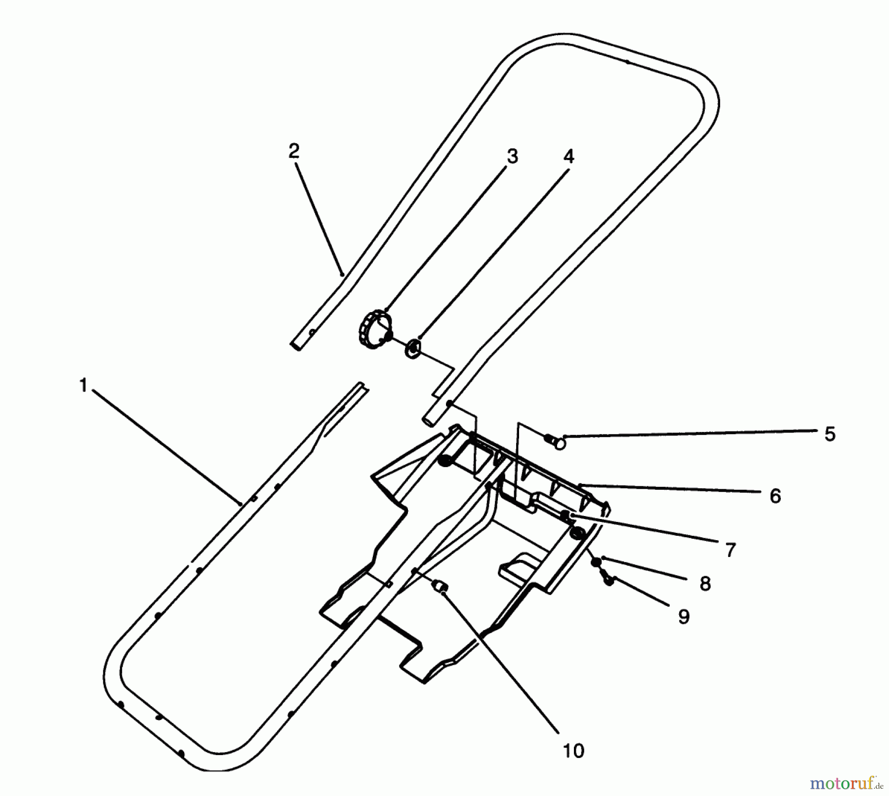  Toro Neu Snow Blowers/Snow Throwers Seite 1 38170 - Toro CCR Powerlite Snowthrower, 1996 (6900001-6999999) HANDLE ASSEMBLY