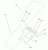 Toro 38170 - CCR Powerlite Snowthrower, 1997 (7900001-7999999) Ersatzteile HANDLE ASSEMBLY