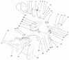 Toro 38178 - CCR Powerlite Snowthrower, 1999 (99000001-99999999) Ersatzteile CHUTE ASSEMBLY