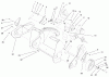 Toro 38178 - CCR Powerlite Snowthrower, 1999 (99000001-99999999) Ersatzteile ENGINE & WHEEEL ASSEMBLY
