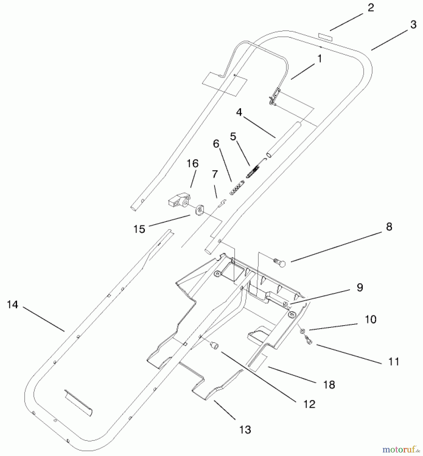 Toro Neu Snow Blowers/Snow Throwers Seite 1 38177 - Toro CCR Powerlite Snowthrower, 1999 (99000001-99999999) HANDLE ASSEMBLY