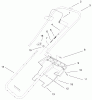 Toro 38178 - CCR Powerlite Snowthrower, 1999 (99000001-99999999) Ersatzteile HANDLE ASSEMBLY