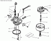 Toro 38170 - CCR Powerlite Snowthrower, 2000 (200000001-200999999) Ersatzteile CARBURETOR NO. 640086 (MODEL NOS. 38172 & 38182 ONLY)