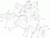 Toro 38170 - CCR Powerlite Snowthrower, 2000 (200000001-200999999) Ersatzteile ENGINE, SIDE PLATE, & WHEEL ASSEMBLY