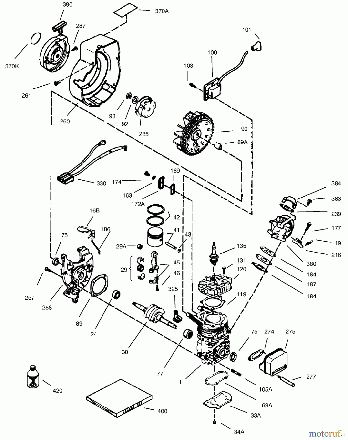 Toro Neu Snow Blowers/Snow Throwers Seite 1 38170 - Toro CCR Powerlite Snowthrower, 2000 (200000001-200999999) ENGINE TECUMSEH MODEL NO. HSK600 TYPE 1680T (MODEL NO. 38170 ONLY)