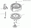 Toro 38170 - CCR Powerlite Snowthrower, 2000 (200000001-200999999) Ersatzteile RECOIL STARTER NO. 590743 (MODEL NOS. 38172 & 38182 ONLY)