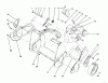 Toro 38176 - CCR Powerlite Snowthrower, 1992 (2000001-2999999) Ersatzteile ENGINE & WHEEL ASSEMBLY