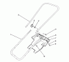 Toro 38176 - CCR Powerlite Snowthrower, 1992 (2000001-2999999) Ersatzteile HANDLE ASSEMBLY