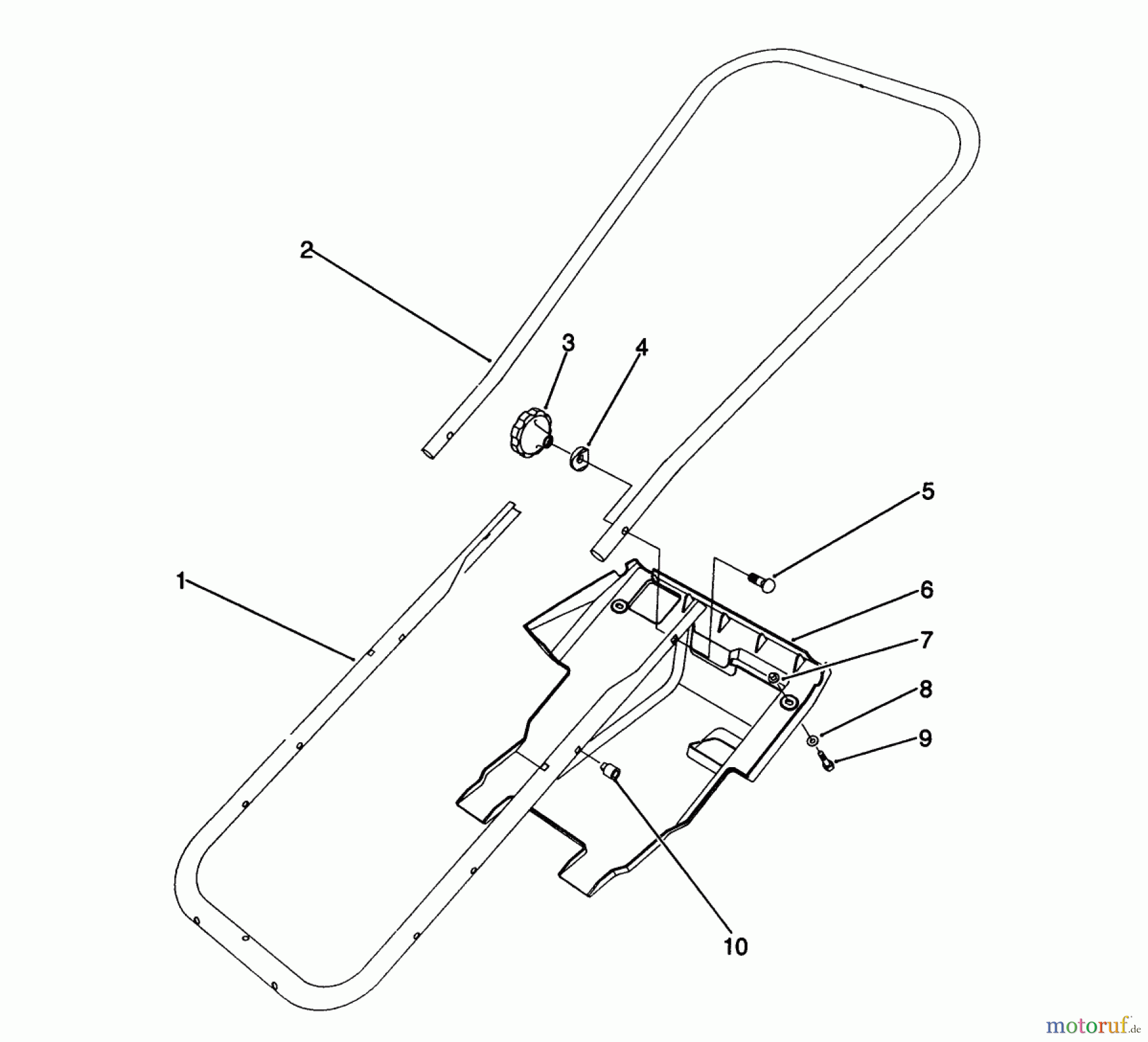 Toro Neu Snow Blowers/Snow Throwers Seite 1 38176 - Toro CCR Powerlite Snowthrower, 1992 (2000001-2999999) HANDLE ASSEMBLY