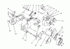Toro 38171 - CCR Powerlite Snowthrower, 1993 (3900001-3999999) Ersatzteile ENGINE & WHEEL ASSEMBLY