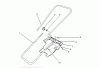 Toro 38171 - CCR Powerlite Snowthrower, 1993 (3900001-3999999) Ersatzteile HANDLE ASSEMBLY