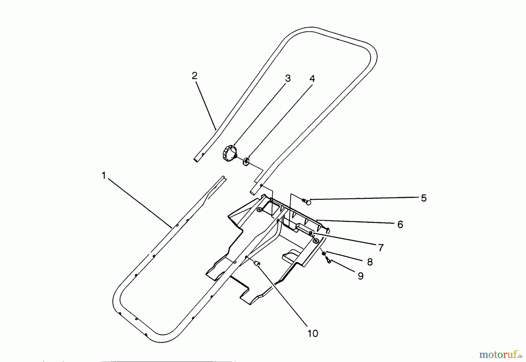 Toro Neu Snow Blowers/Snow Throwers Seite 1 38171 - Toro CCR Powerlite Snowthrower, 1993 (3900001-3999999) HANDLE ASSEMBLY