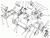 Toro 38171 - CCR Powerlite Snowthrower, 1995 (59000001-59999999) Ersatzteile ENGINE & WHEEL ASSEMBLY