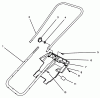 Toro 38171 - CCR Powerlite Snowthrower, 1995 (59000001-59999999) Ersatzteile HANDLE ASSEMBLY