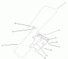 Toro 38172 - CCR Powerlite Snowthrower, 2001 (210000001-210999999) Ersatzteile HANDLE & LOWER SHROUD ASSEMBLY