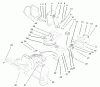 Toro 38172 - CCR Powerlite Snowthrower, 2001 (210000001-210999999) Ersatzteile HOUSING, UPPER SHROUD, & CHUTE ASSEMBLY
