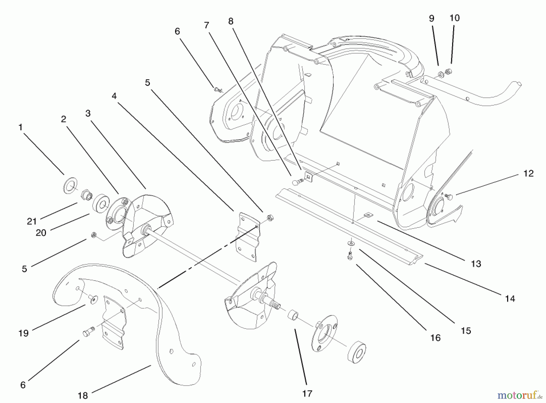 Toro Neu Snow Blowers/Snow Throwers Seite 1 38182 - Toro CCR Powerlite Snowthrower, 2001 (210000001-210999999) IMPELLER ASSEMBLY