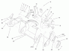 Toro 38172 - CCR Powerlite Snowthrower, 2002 (220000001-220999999) Ersatzteile ENGINE, SIDE PLATE AND WHEEL ASSEMBLY