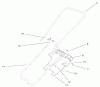 Toro 38172 - CCR Powerlite Snowthrower, 2002 (220000001-220999999) Ersatzteile HANDLE AND LOWER SHROUD ASSEMBLY