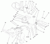 Toro 38172 - CCR Powerlite Snowthrower, 2002 (220000001-220999999) Ersatzteile HOUSING, UPPER SHROUD, AND CHUTE ASSEMBLY