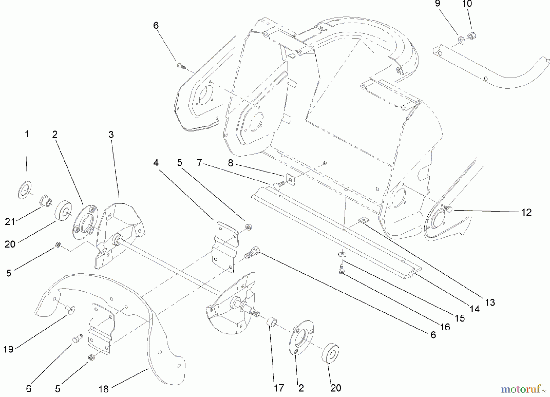 Toro Neu Snow Blowers/Snow Throwers Seite 1 38172 - Toro Powerlite Snowthrower, 2004 (240000001-240999999) IMPELLER ASSEMBLY