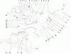 Toro 38172 - Powerlite Snowthrower, 2005 (250010001-250999999) Ersatzteile HOUSING, UPPER SHROUD, AND CHUTE ASSEMBLY