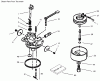 Toro 38183 - CCR Powerlite Snowthrower, 2000 (200000001-200999999) Ersatzteile CARBURETOR NO. 640086