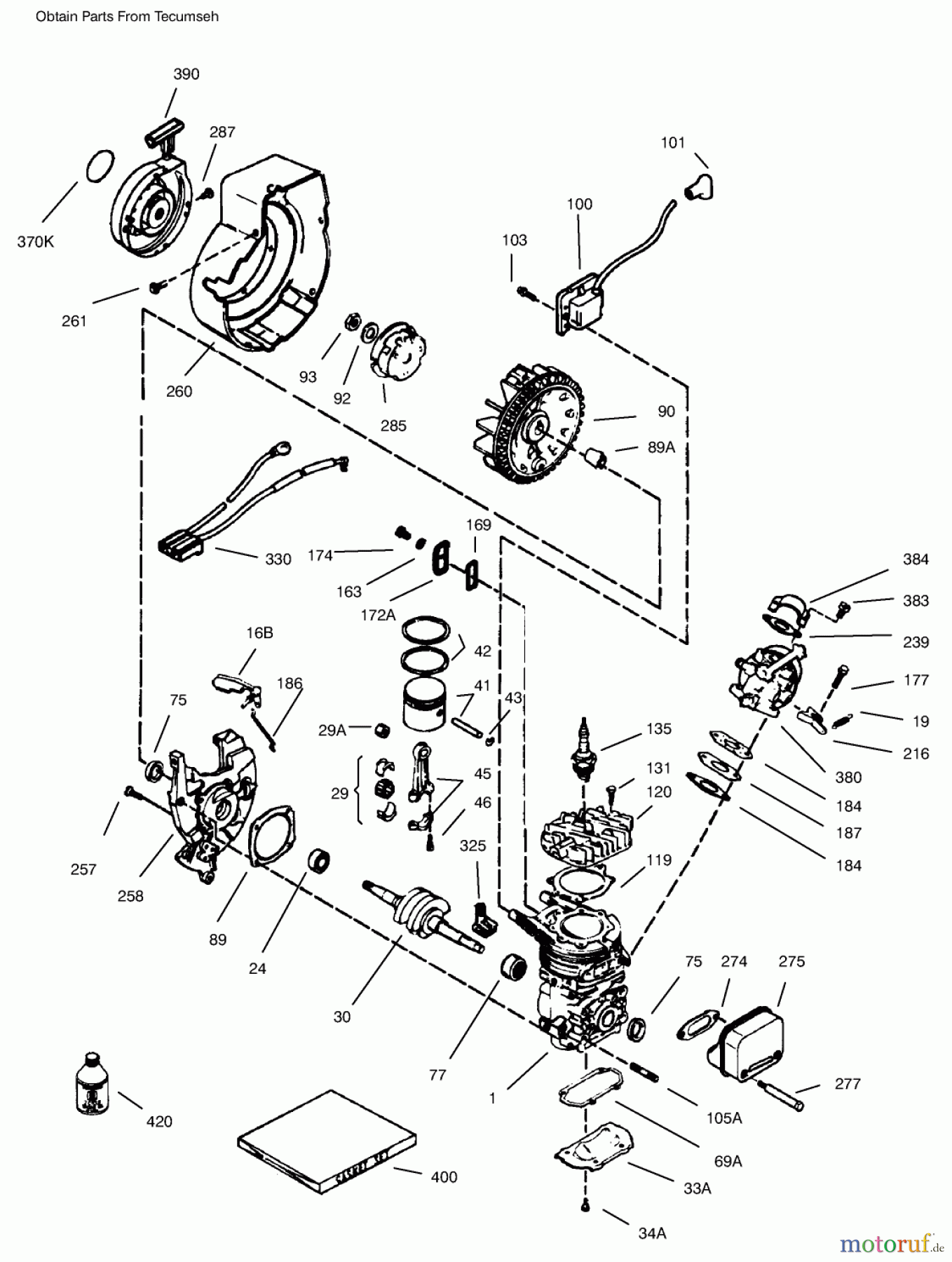 Toro Neu Snow Blowers/Snow Throwers Seite 1 38173 - Toro CCR Powerlite Snowthrower, 2000 (200000001-200999999) ENGINE TECUMSEH MODEL NO. HSK635 TYPE 1723A