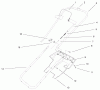 Toro 38183 - CCR Powerlite Snowthrower, 2000 (200000001-200999999) Ersatzteile HANDLE & LOWER SHROUD ASSEMBLY