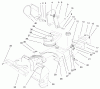 Toro 38183 - CCR Powerlite Snowthrower, 2000 (200000001-200999999) Ersatzteile HOUSING, UPPER SHROUD, & CHUTE ASSEMBLY