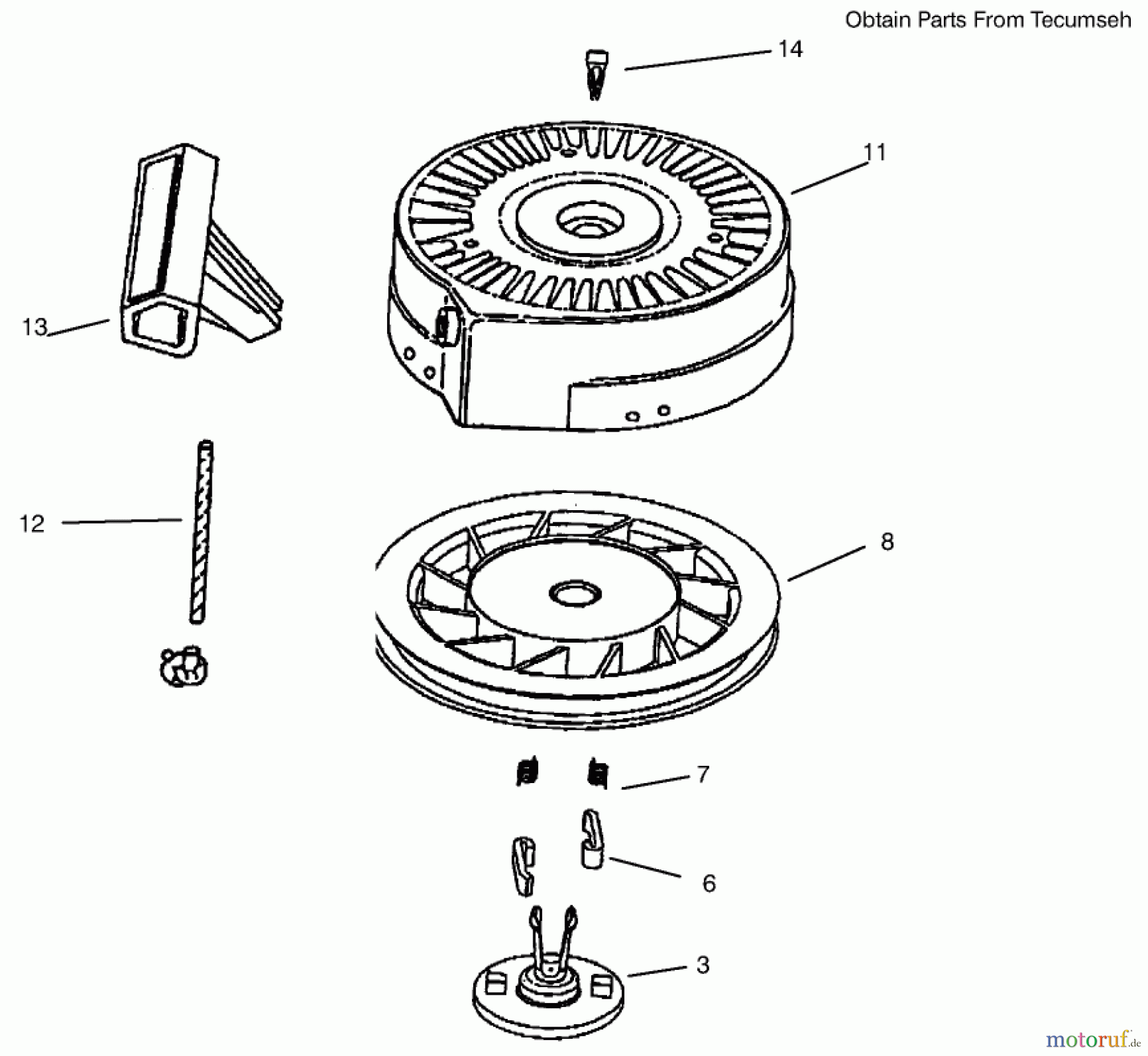  Toro Neu Snow Blowers/Snow Throwers Seite 1 38173 - Toro CCR Powerlite Snowthrower, 2000 (200000001-200999999) RECOIL STARTER NO. 590743
