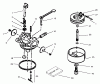 Toro 38173 - CCR Powerlite Snowthrower, 2001 (210000001-210999999) Ersatzteile CARBURETOR ASSEMBLY NO. 640086 TECUMSEH MODEL NO. HSK635 TYPE 1723A