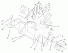 Toro 38173 - CCR Powerlite Snowthrower, 2001 (210000001-210999999) Ersatzteile ENGINE, SIDE PLATE & WHEEL ASSEMBLY
