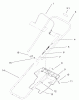 Toro 38173 - CCR Powerlite Snowthrower, 2002 (220000001-220999999) Ersatzteile HANDLE AND LOWER SHROUD ASSEMBLY