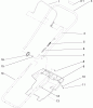 Toro 38173 - Powerlite Snowthrower, 2004 (240000001-240999999) Ersatzteile HANDLE AND LOWER SHROUD ASSEMBLY