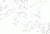 Toro 38173 - Powerlite Snowthrower, 2007 (270000001-270999999) Ersatzteile ENGINE, ROTOR HOUSING AND SIDEPLATE ASSEMBLY