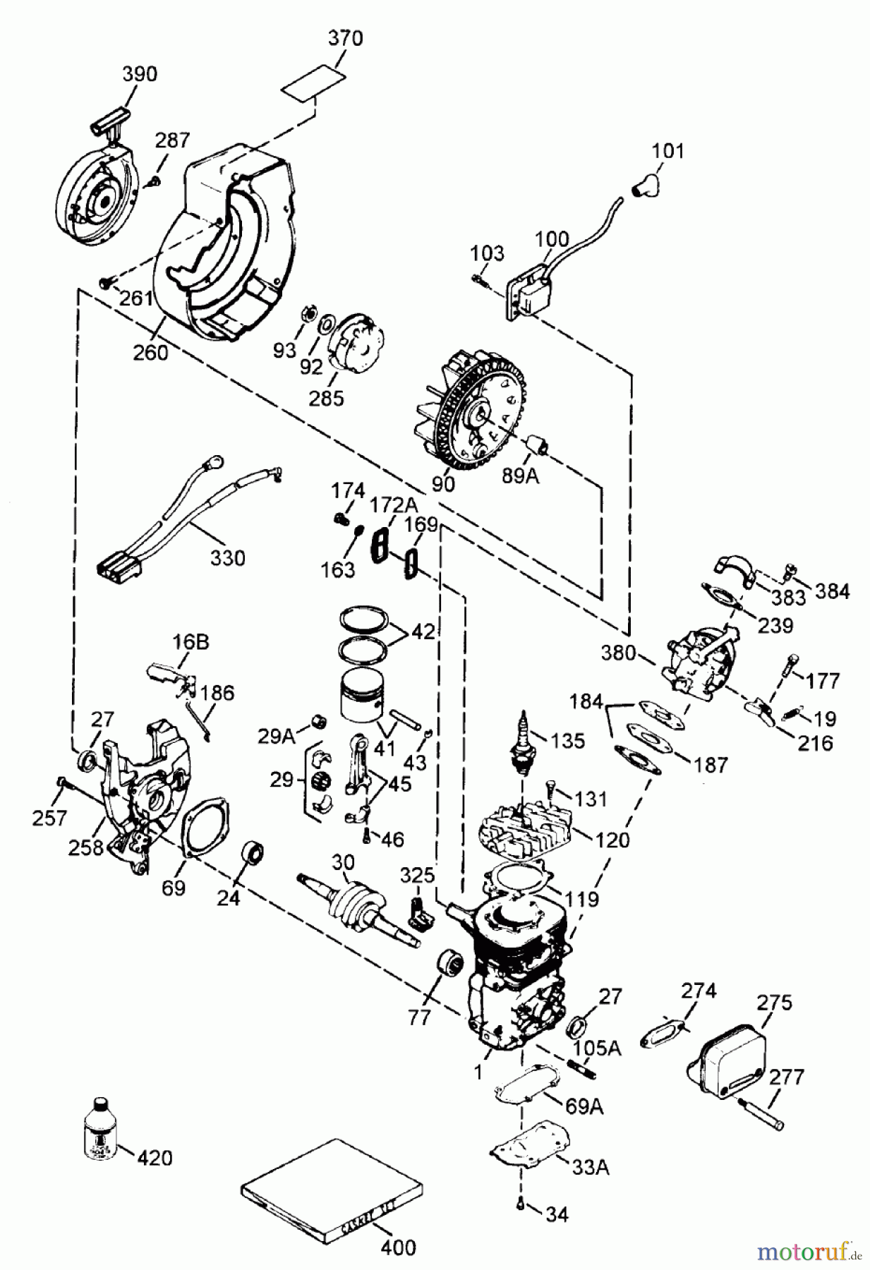 Toro Neu Snow Blowers/Snow Throwers Seite 1 38175 - Toro CCR Powerlite Snowthrower, 1997 (7900001-7999999) ENGINE TECUMSEH MODEL NO. HSK600 TYPE 1680S